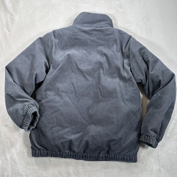 Stella McCartney Kids Puffer Coat Boys Size 14 Stone Gray Corduroy Zip Up New - Picture 7 of 11